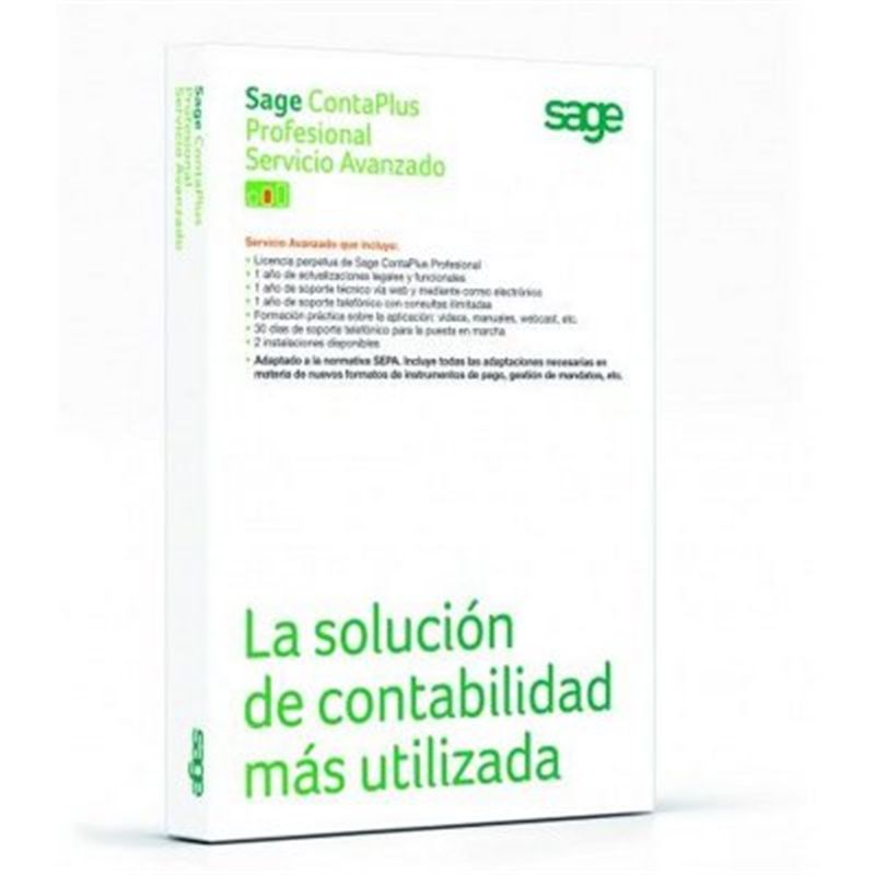 Sage Contaplus Profesional Servicio Avanzado Lice